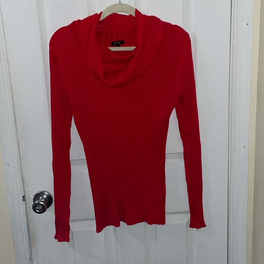Red Turtle Neck Sweater